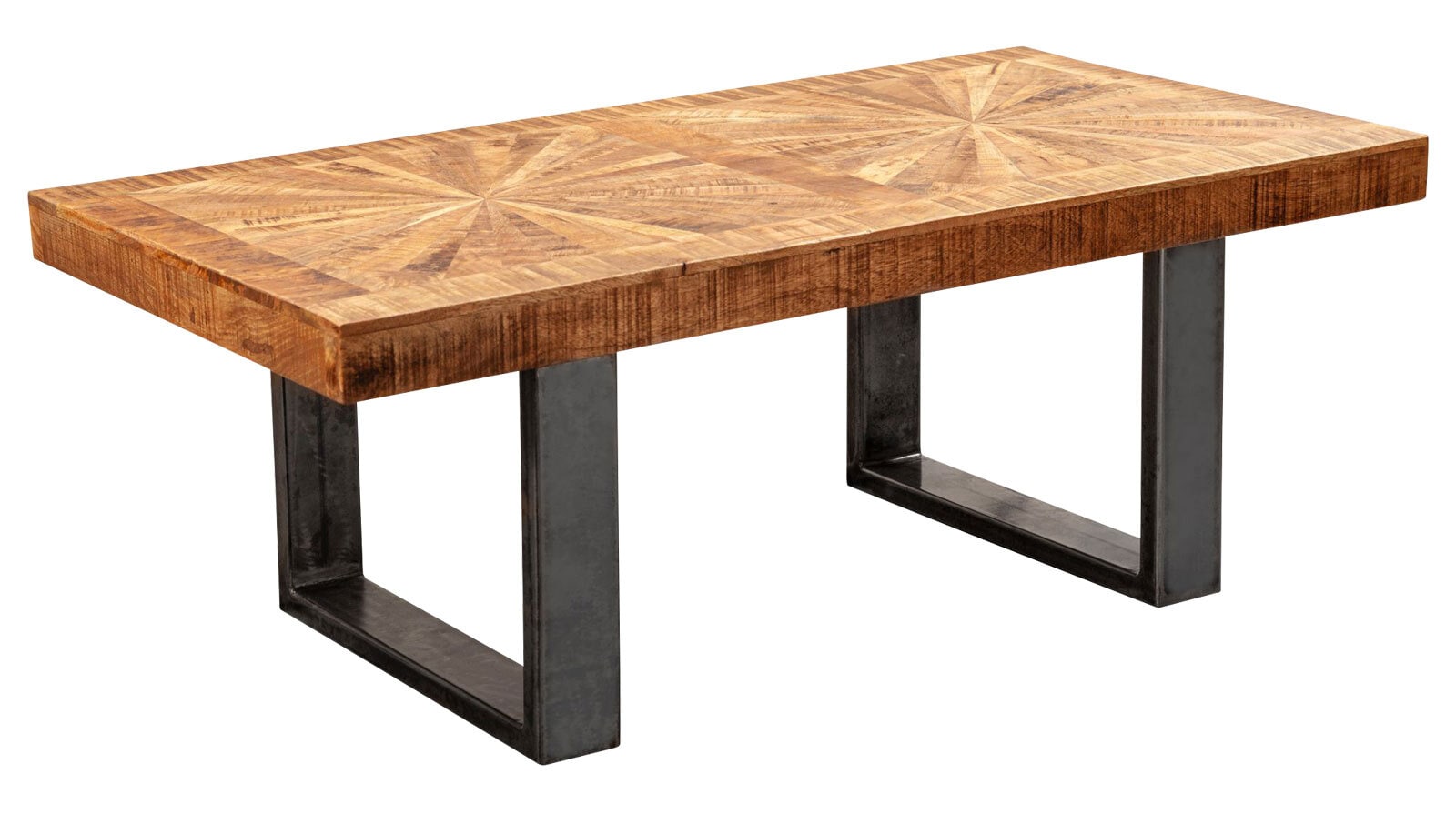 CASAVANTI Couchtisch 105 x 55 cm Grau/ Mango massiv