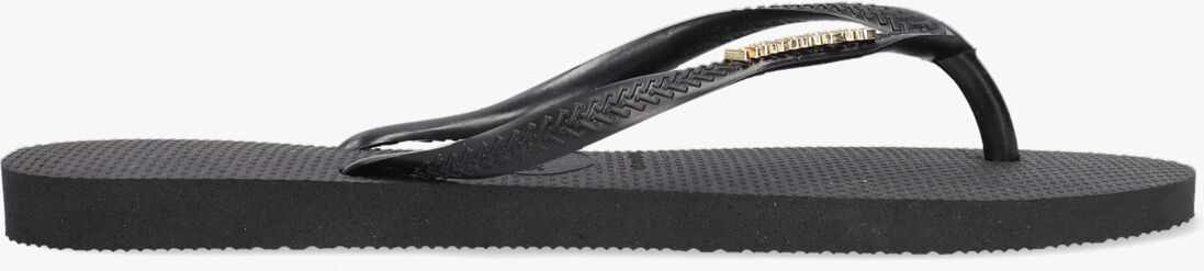 HAVAIANAS zwarte havaianas teenslippers slim logo metallic