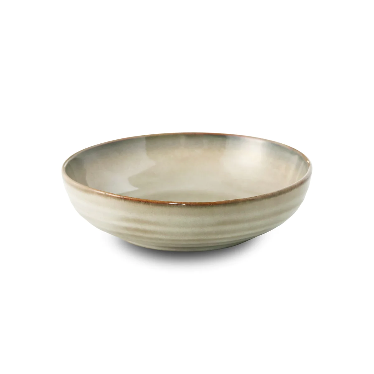 Flow Sable - Assiette salade et pâtes 18 cm (lot de 6) Médard de Nobla