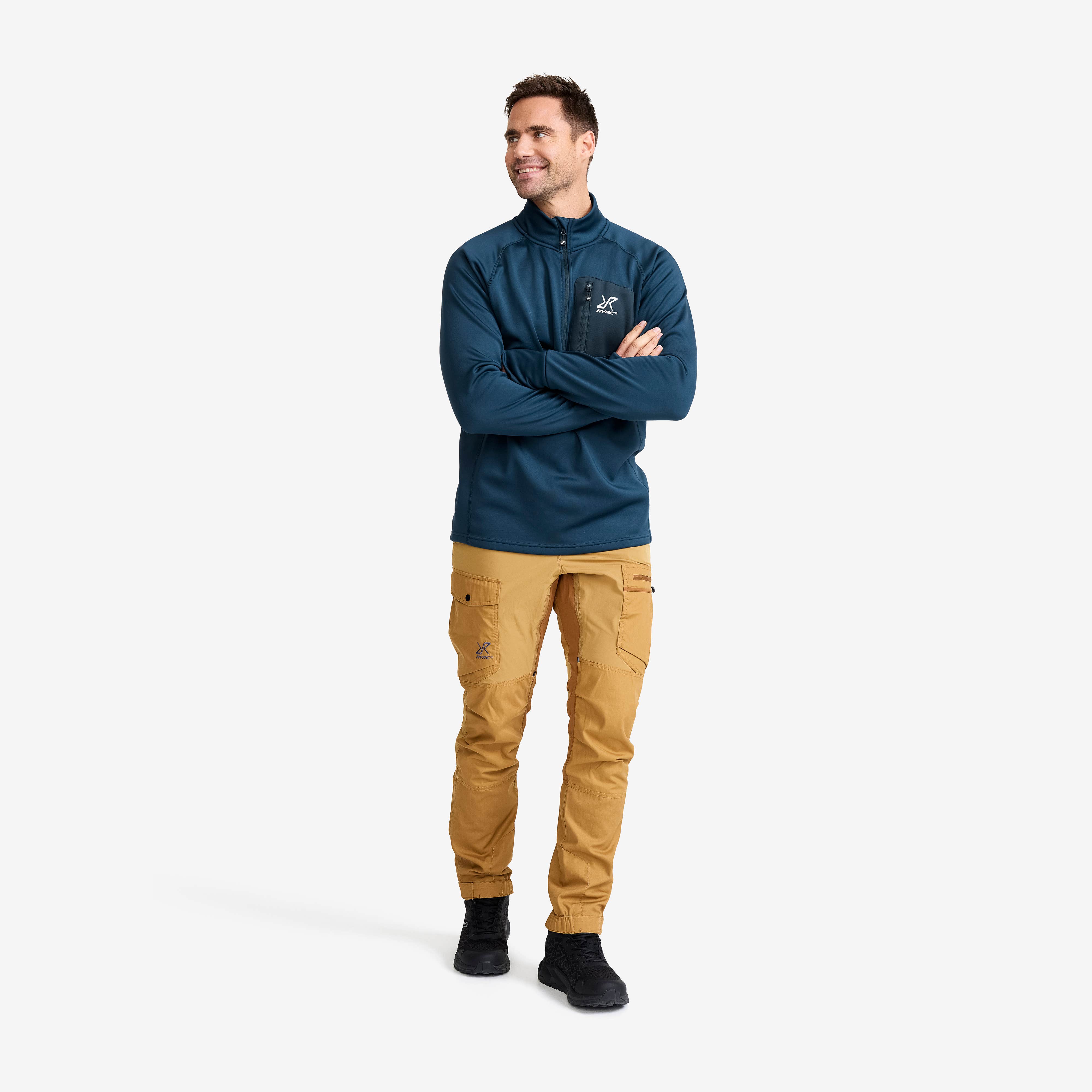 Evolution Half-zip Stretch Fleece Herre Moonlit Ocean