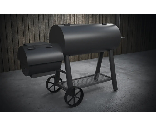 Tenneker® Grill Smoker XL 98 x 44 cm met schoorsteen, dekselthermometer