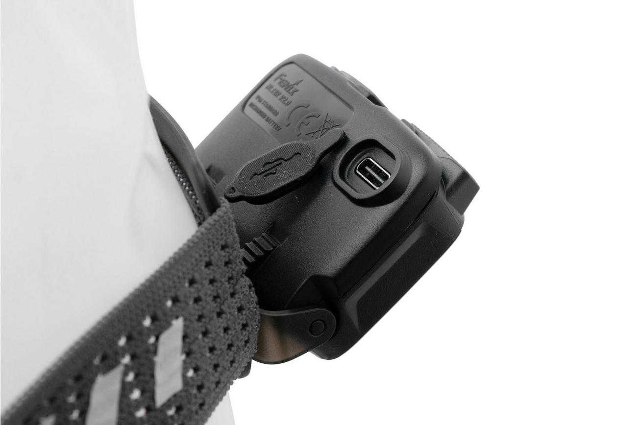 Fenix HL12R V2.0 oplaadbare hoofdlamp, 500 lumen, grijs