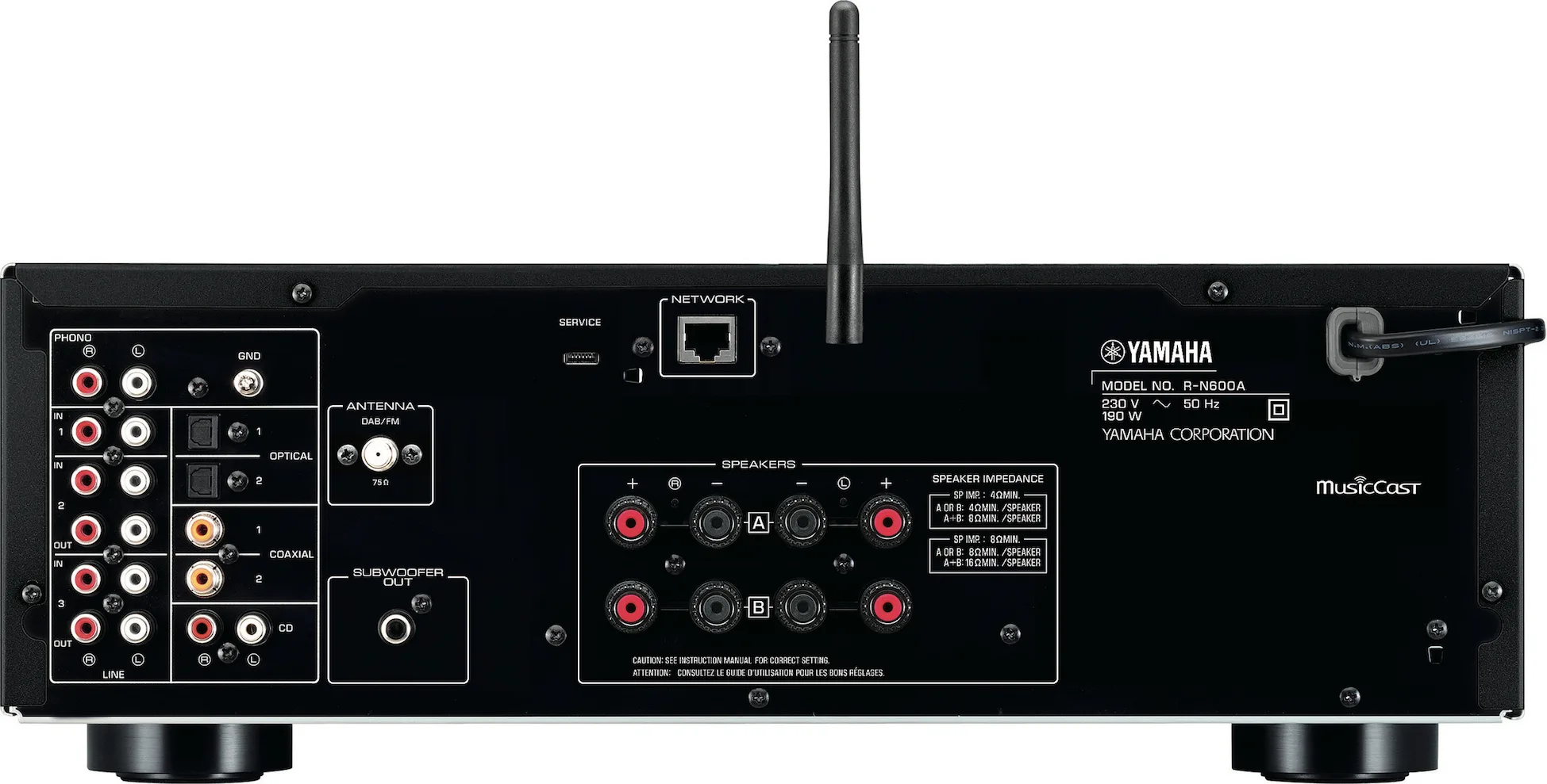 Yamaha R-N600A Noir Amplis hi-fi stéréo