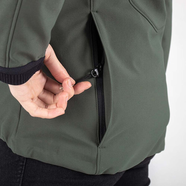 knox - Veste zippée femme Dual Pro Olive