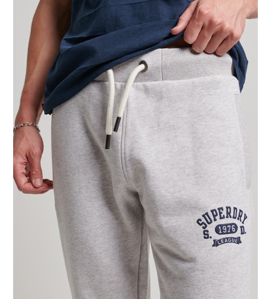 Calça de ginástica esportiva vintage Superdry cinza