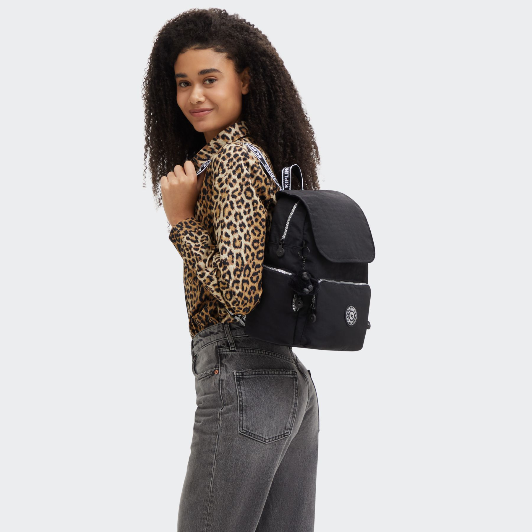 CITY ZIP S Petit sac à dos avec bretelles ajustables - Glorious Silver