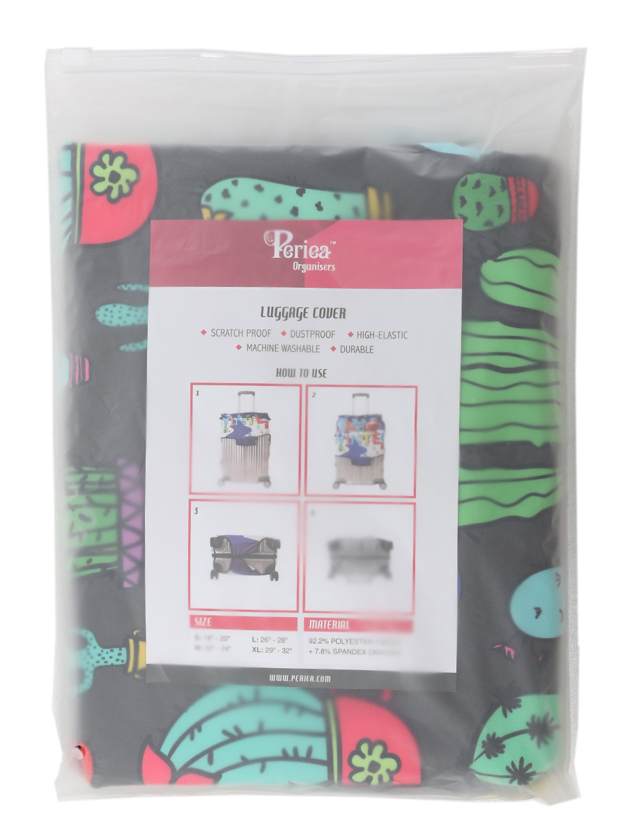 Housse de valise Periea Cactus M