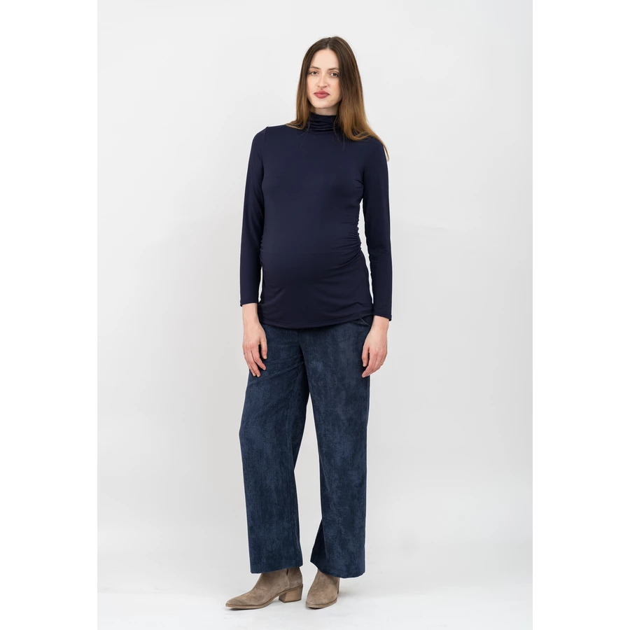 Cool Mama Umstands-Rollkragenpullover Basic Dunkelblau