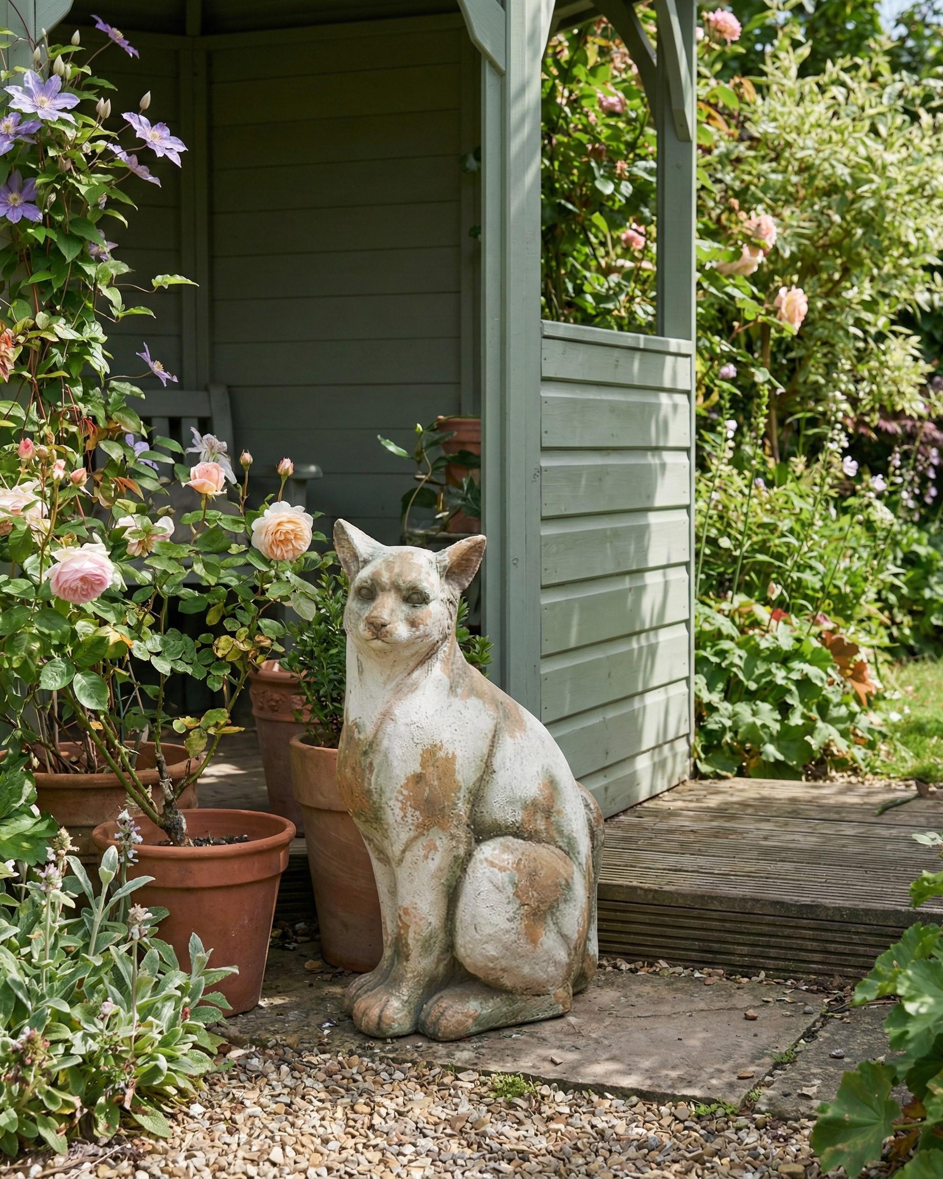 Tuinbeeld OFFIDA Kat Beige