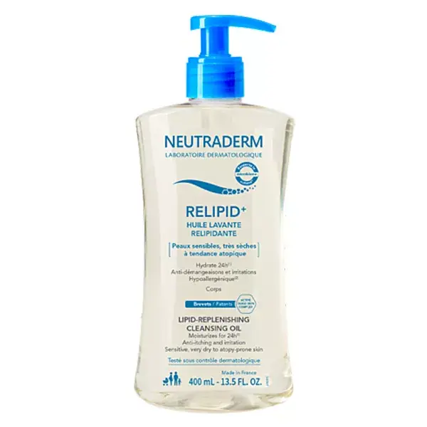 Neutraderm Relipid+ Huile Lavante Relipidante 400ml
