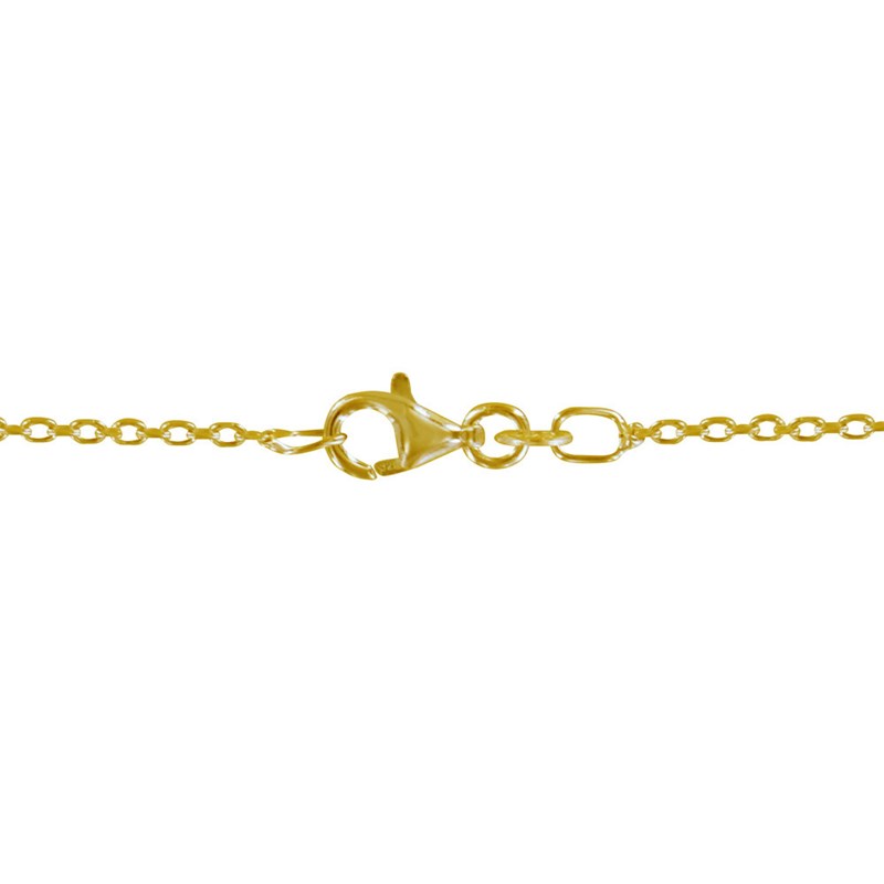 Collier Plaqué Or Médaille Ronde Amazonite