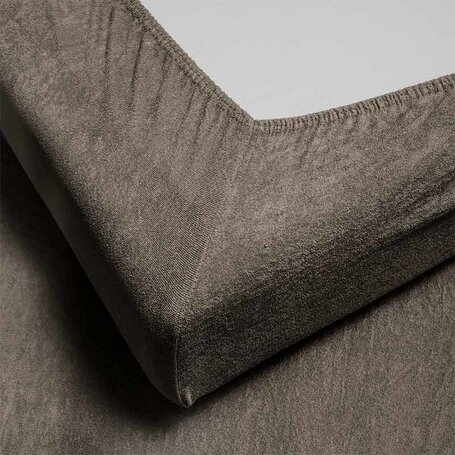Hoeslaken Luxe Badstof - Topper - Taupe