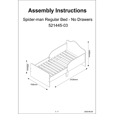 SpiderMan juniorseng m. opbevaring - 70x140 cm