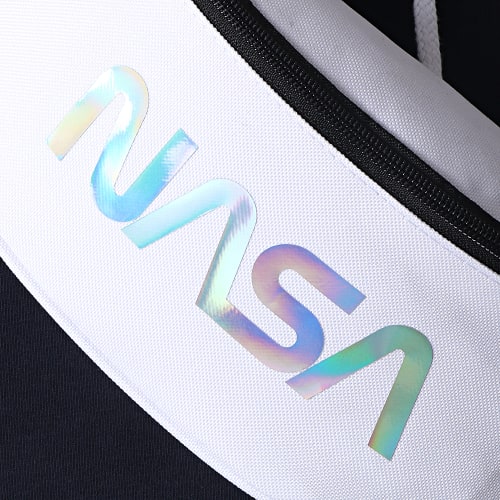 Sacoche Banane Iridescent Worm Logo Blanc