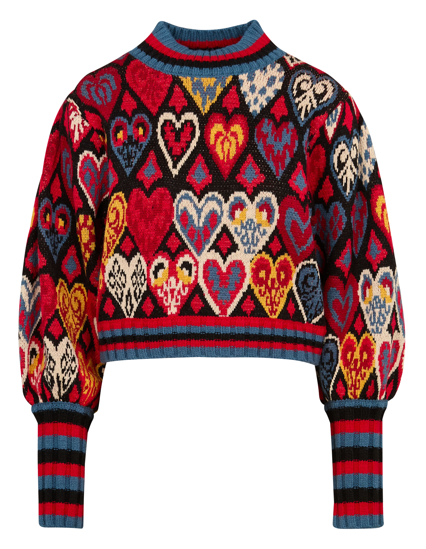 Pull cœurs| Multicolore
