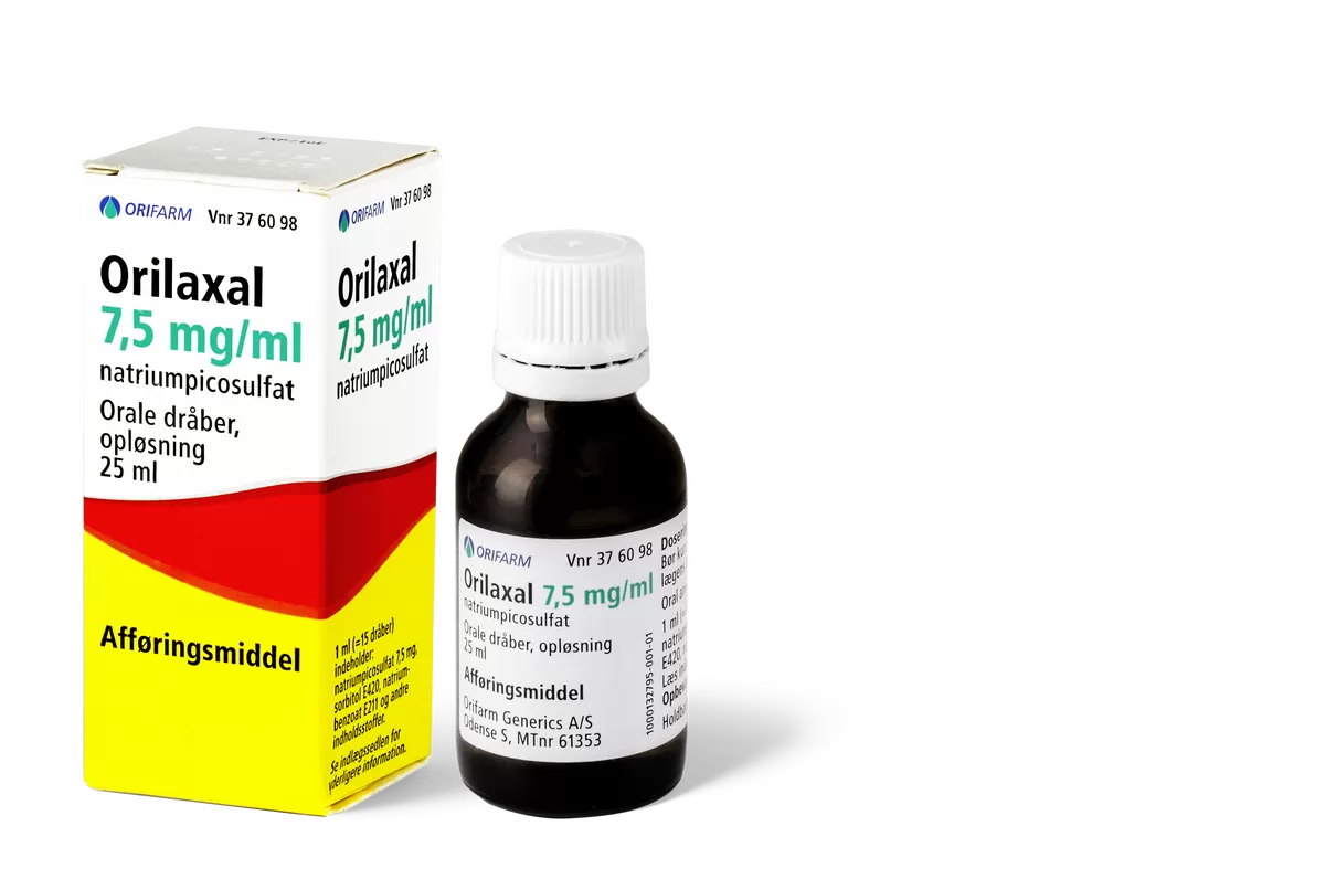 Orilaxal orale dråber 75 mg/ml - 25 ml.