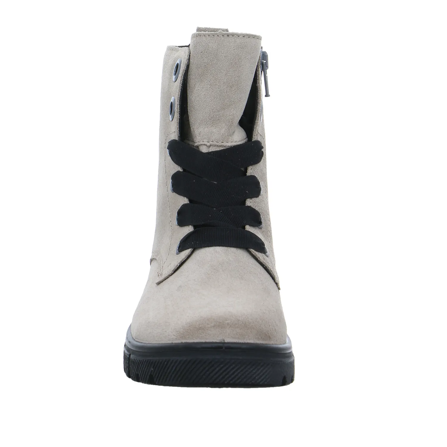 RICOSTA Mädchen-Winter-Bottine Taupe Leder  Schnür-Boot