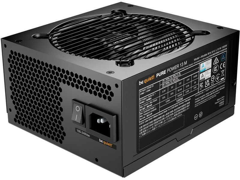 be quiet! Netzteil Pure Power 13 M 1000 W Vollmodulares ATX-Netzteil mit 1000 W
