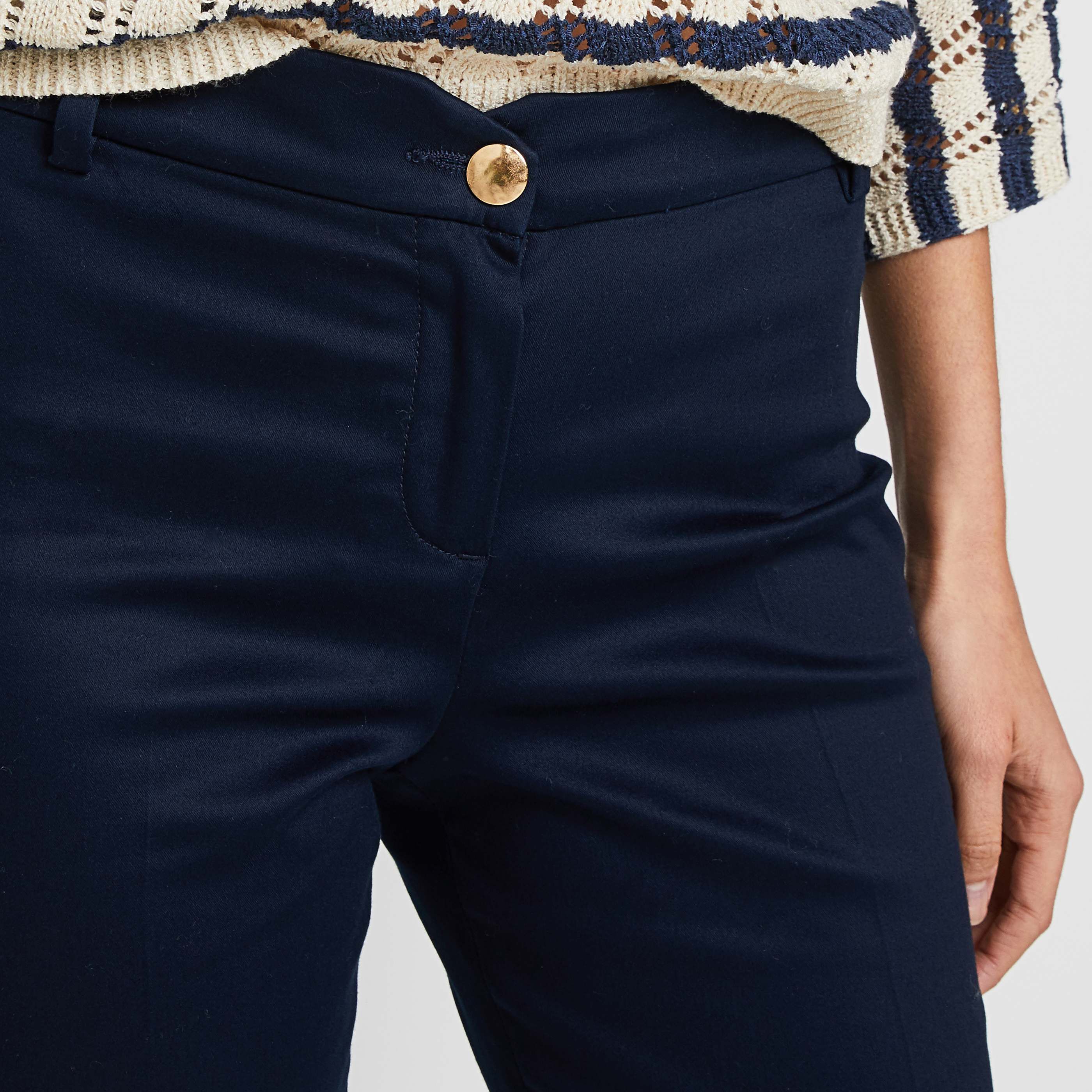 Pantalon raccourci femme - MARINE