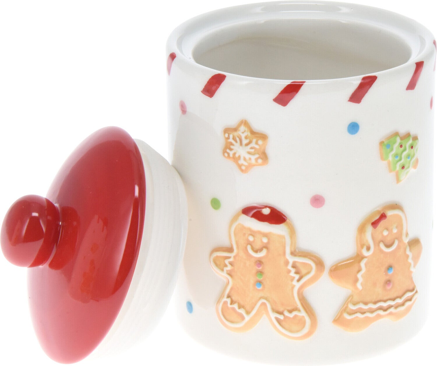 Voorraadpot Peperkoek wit D 10 H 14 cm