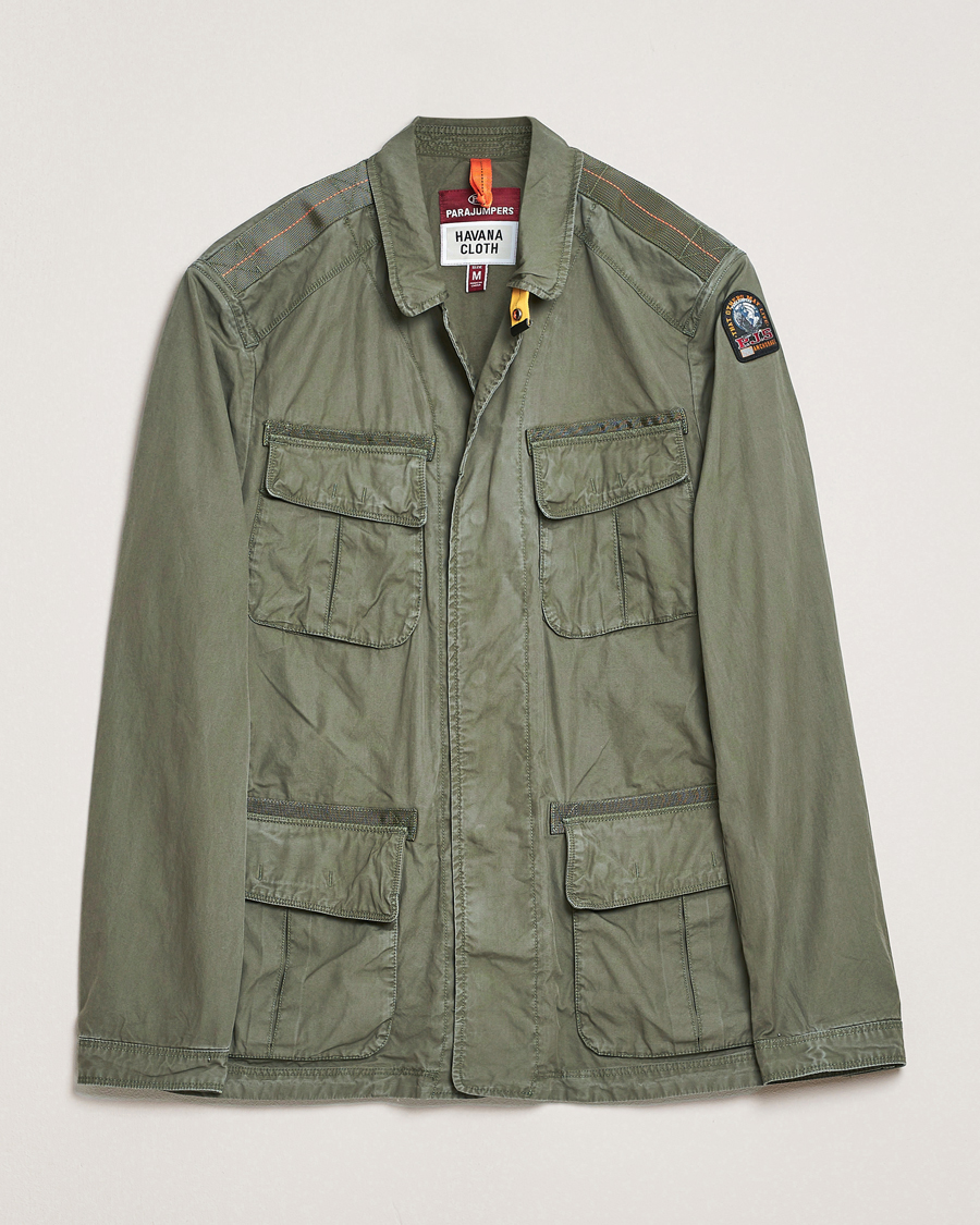 Parajumpers Oswin Havana Cloth Shirt Jacket Thyme Green