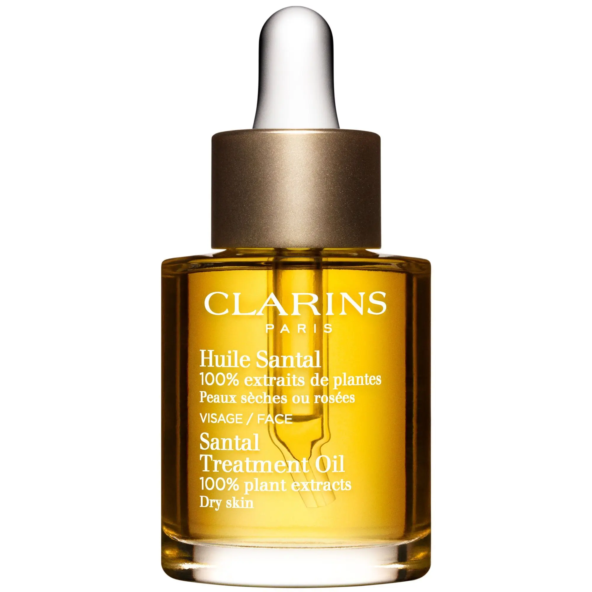 Clarins - Huile Visage Santal Huile visage 100% extraits de plantes- Soin de jour