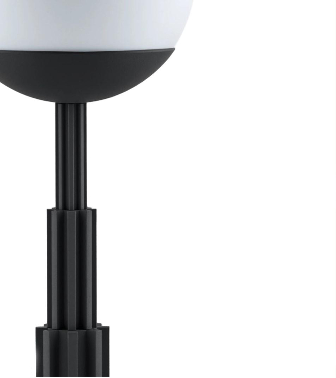 Alessi ARLAMTAV by Aldo Rossi tafellamp LED oplaadbaar zwart