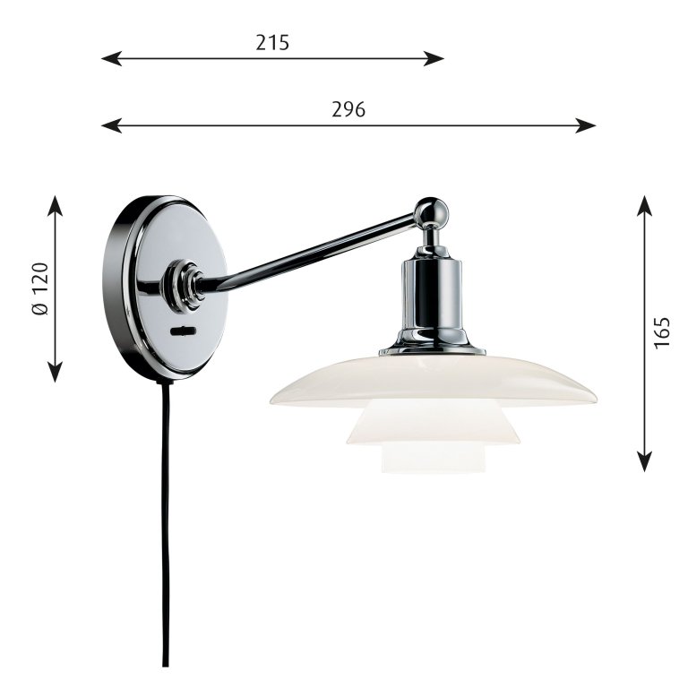 Louis Poulsen PH 2/1 wandlamp