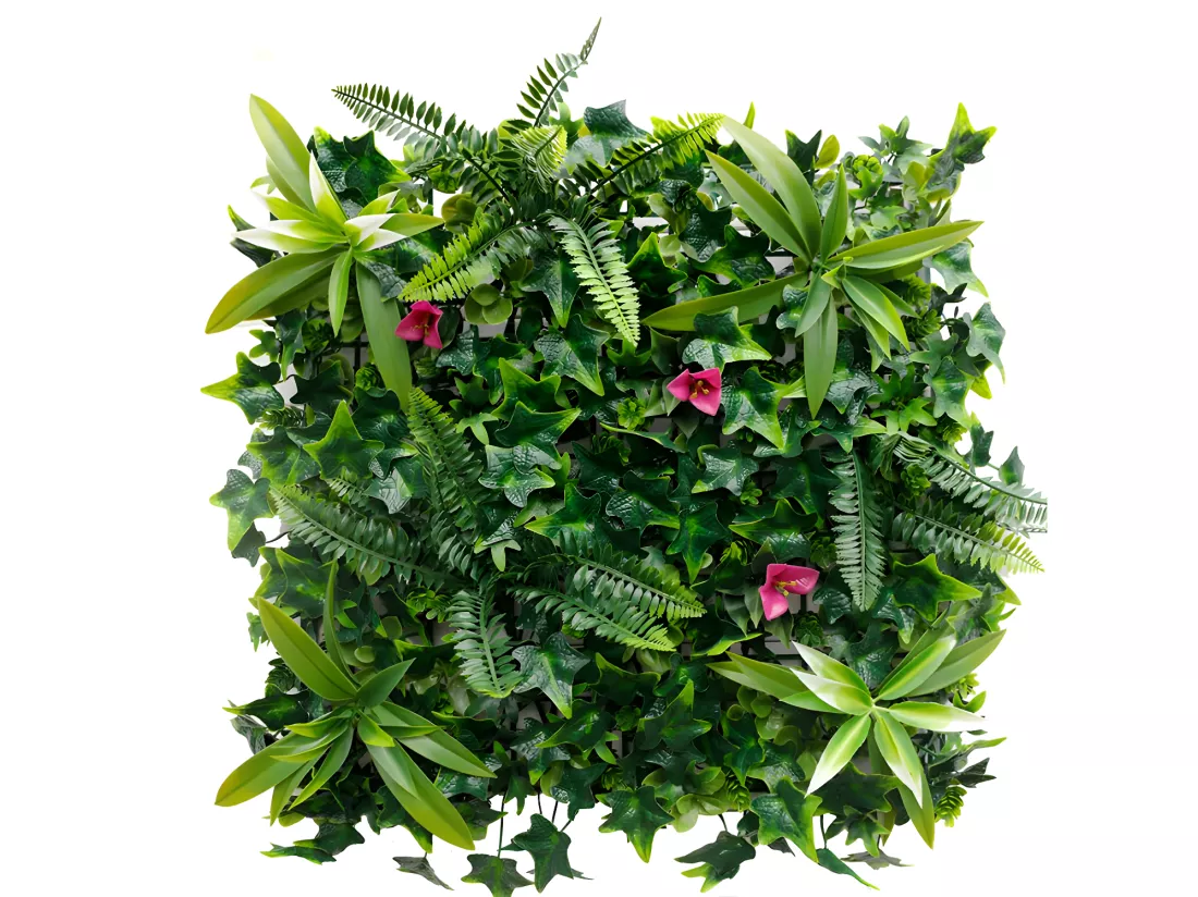 Mur végétal synthétique vert - pack de 1m² - IKAZ