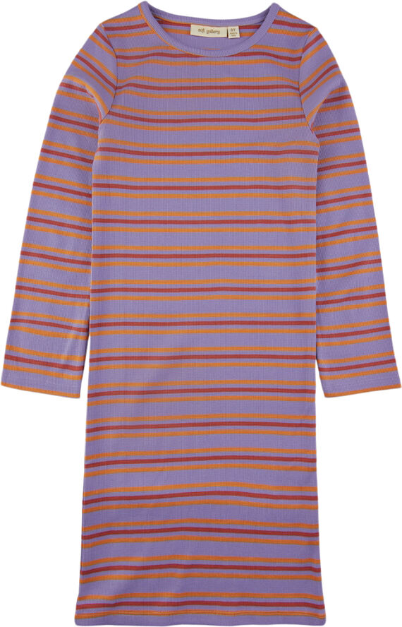 Soft Gallery SGBELLA YD STRIPE L_S DRESS HL Violet tulip