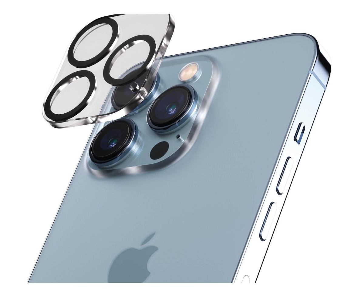 iPhone 13 Pro / iPhone 13 Pro Max Kamera Objektiv Protector Vollschutz Panzer Glas (0384) - Transparent
