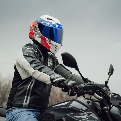 Casque Airoh CONNOR - NATION - Bleu / Blanc