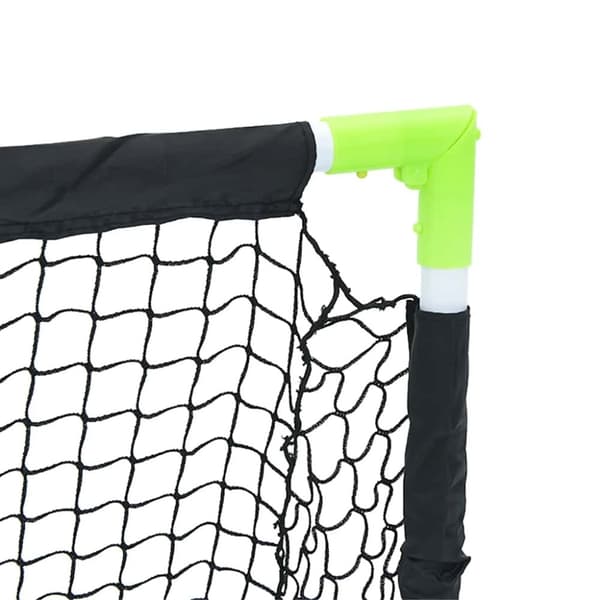 vidaXL Sammenleggbart fotballmål for barn svart 90x64x64 cm