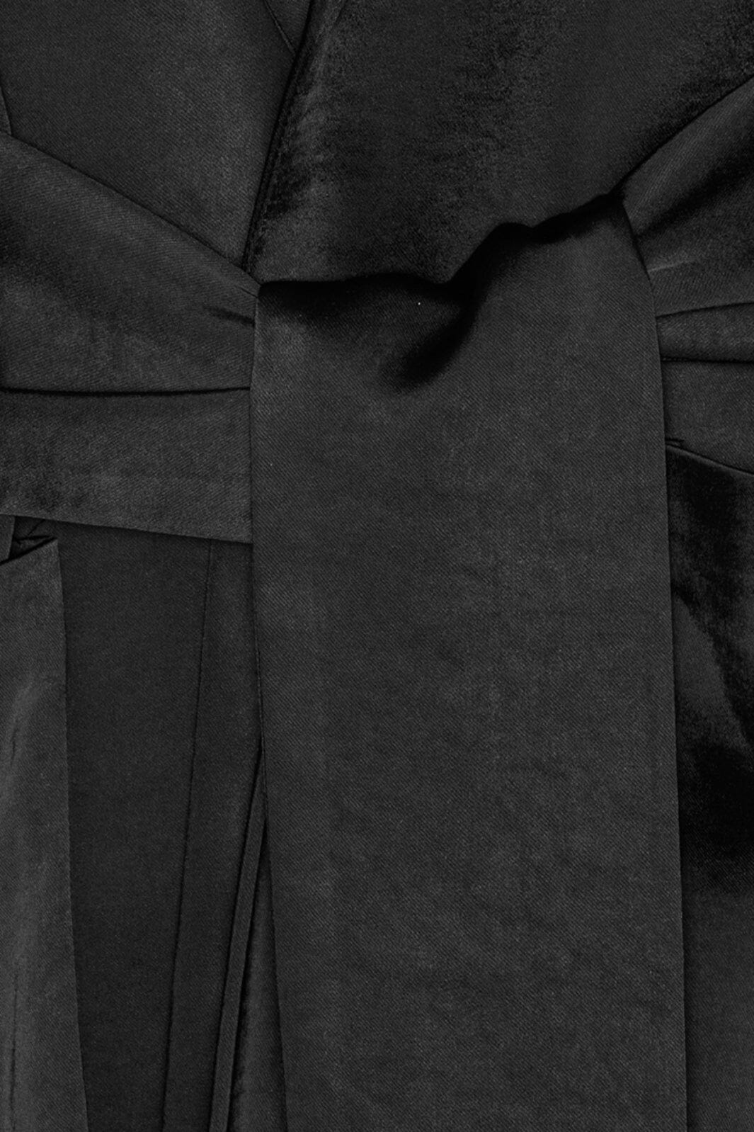 Karmamia Rex Tie Blazer black rich satin