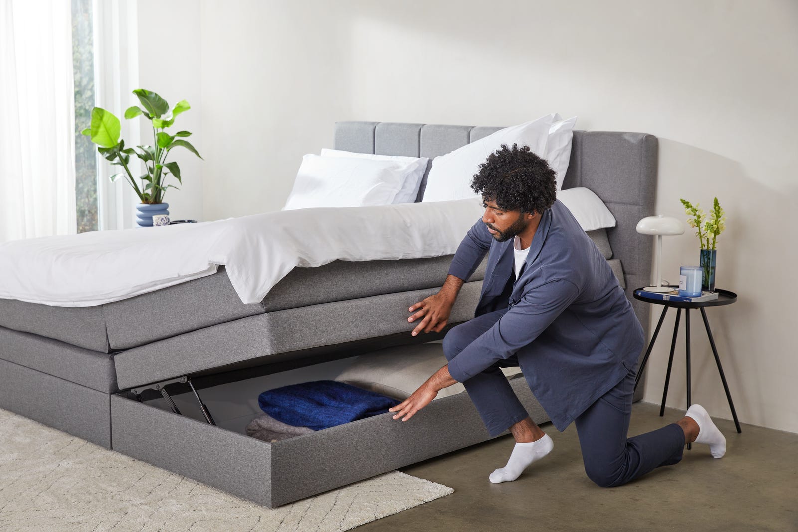 Emma Premium Stauraum Boxspringbett