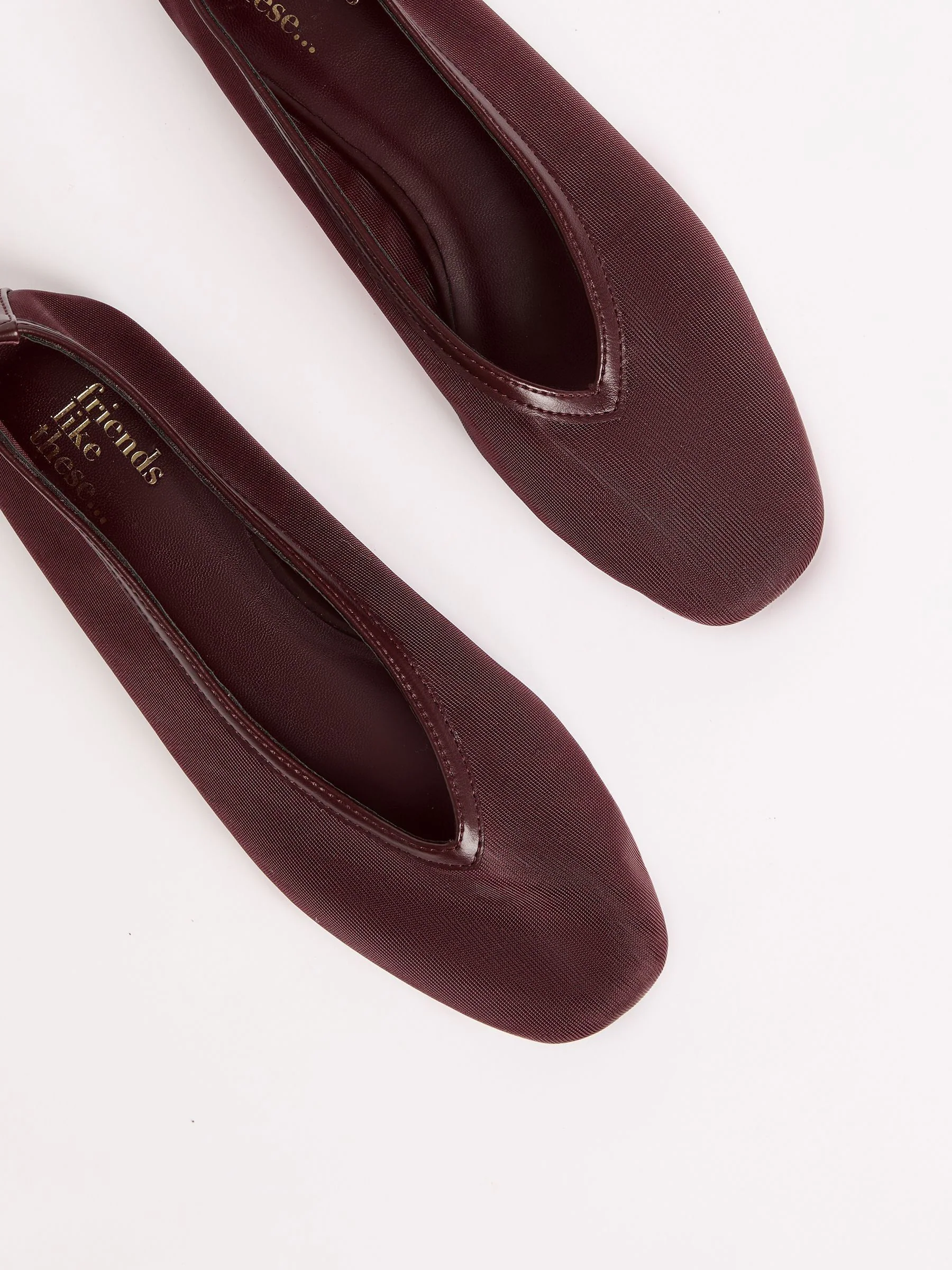 Friends Like These Flat Mesh Slip-On Ballerina Shoes