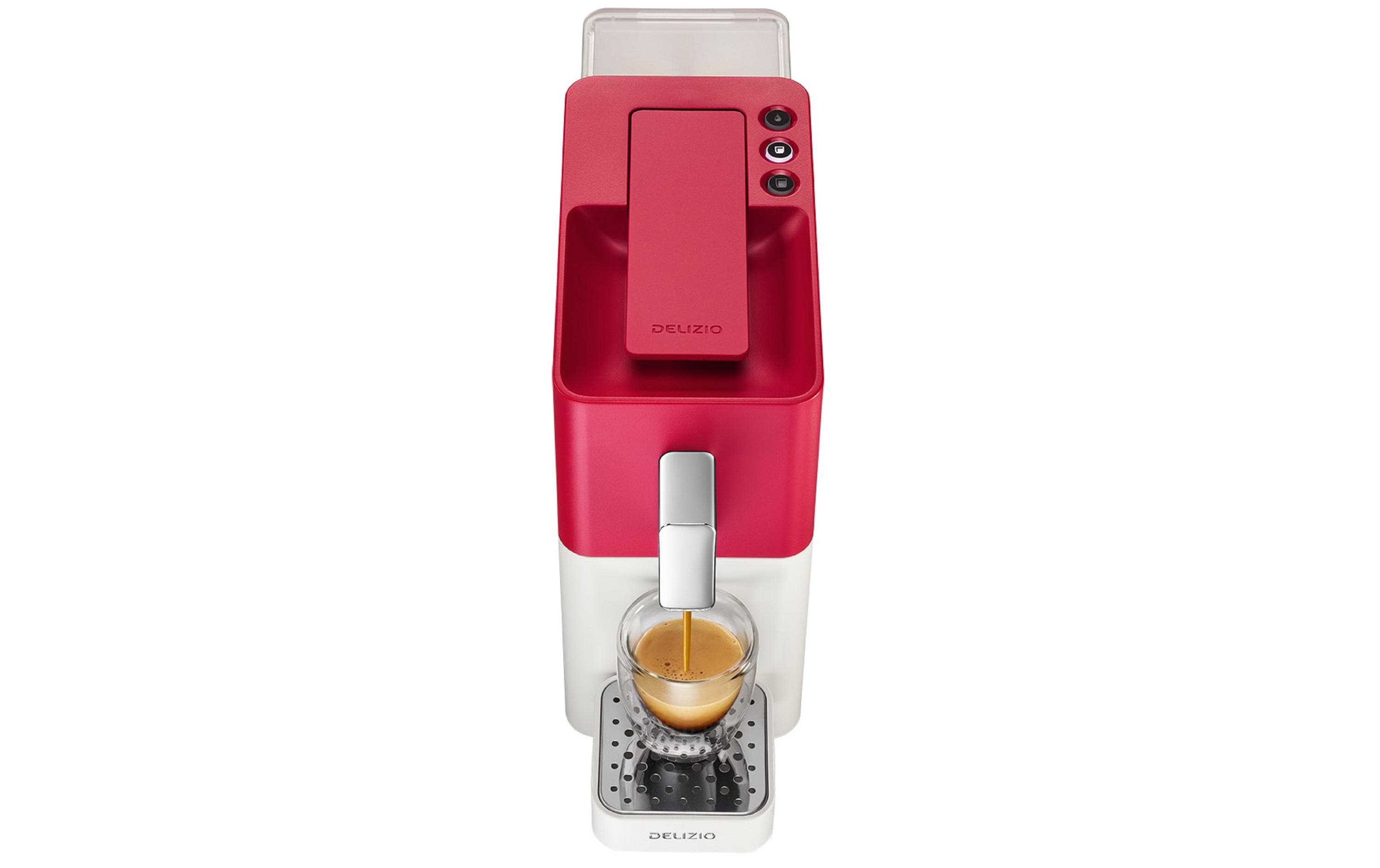 Kapselmaschine Carina Heart Rot/Weiss<br>Kapselmaschine für Kaffee