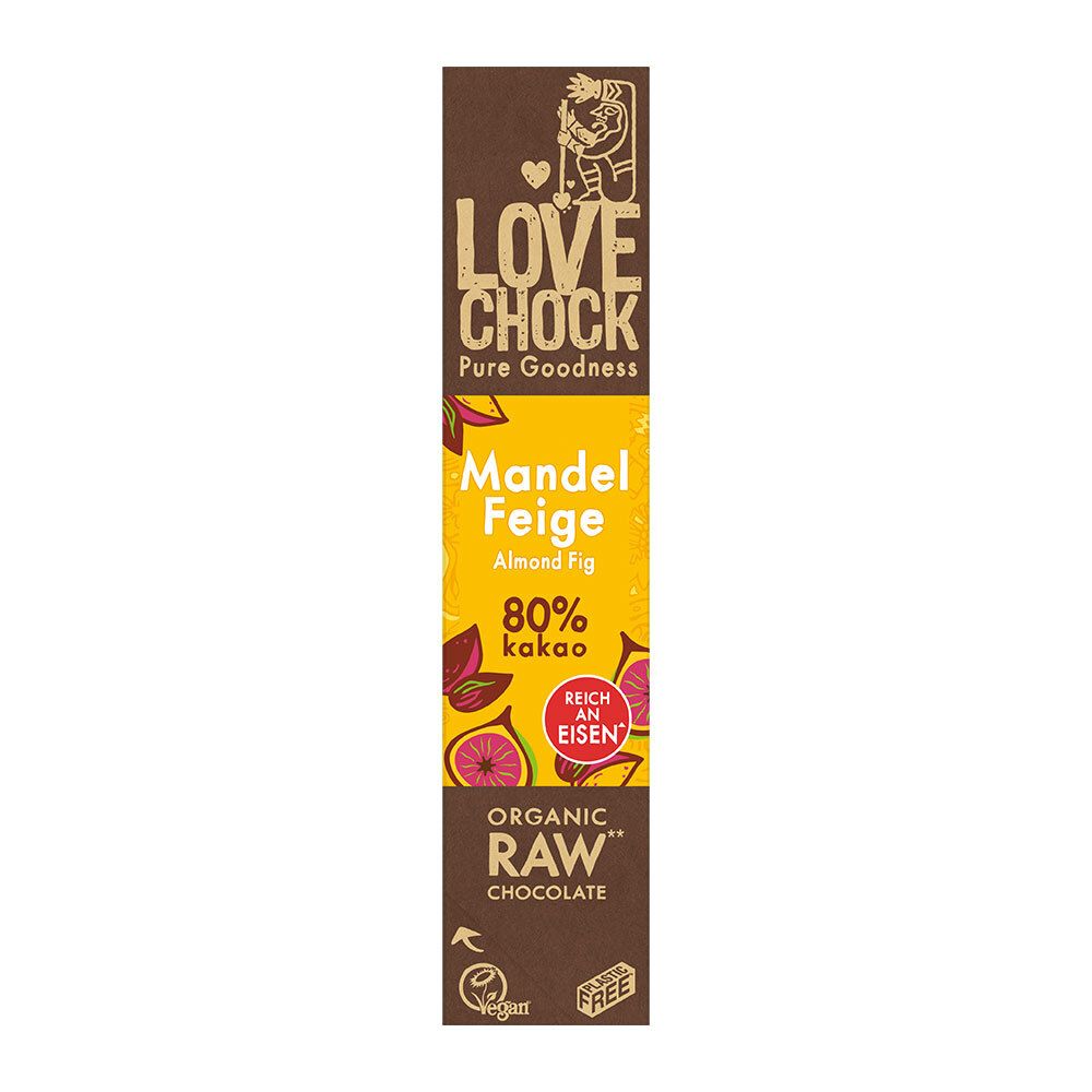 LOVECHOCK Mandel-Feige 80% Kakao