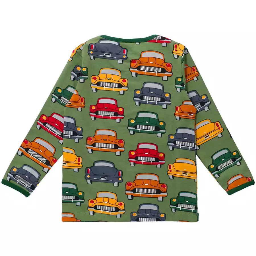 Villervalla Shirt Langarm Cars Grün