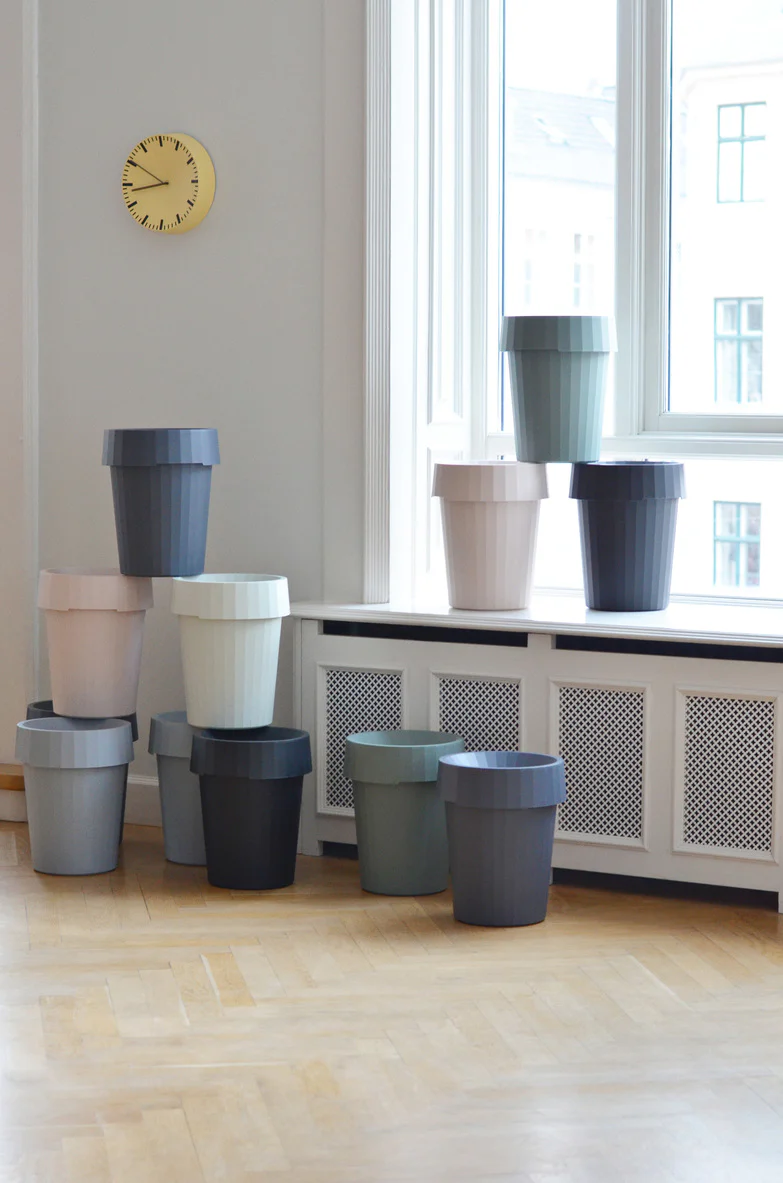 HAY  Shade Bin skraldespand, dusty green - 36,5x30x30 cm.