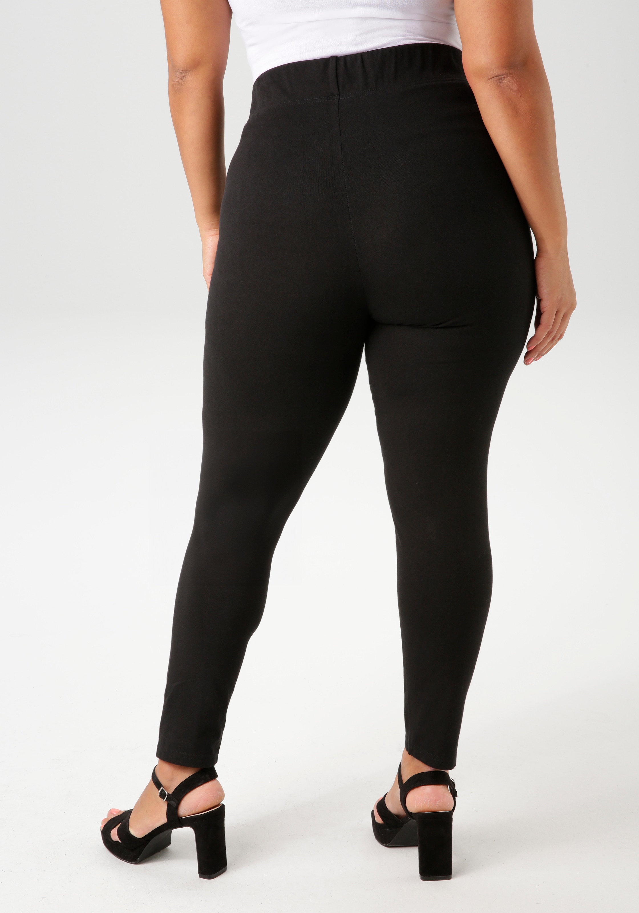 Aniston PLUS Leggings  aus elastischer Single Jersey-Qualität