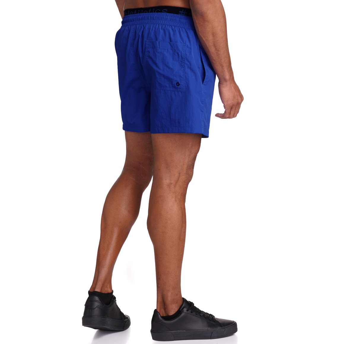 Herren Badeshorts mit Netzinnenhose blau