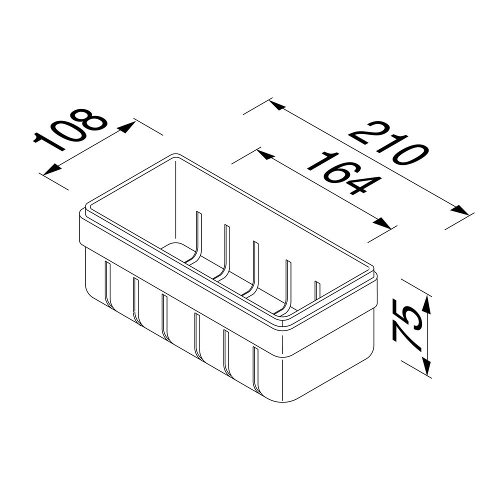 Geesa Frame douchemand 21cm zwart/chroom