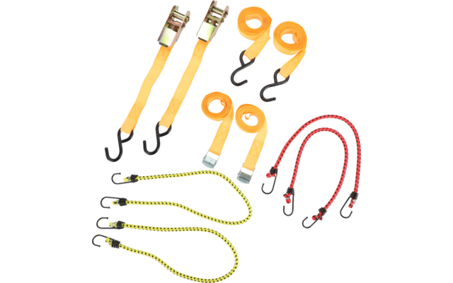Berger Ratschen-Spanngurt-Set 8-teilig, Spanngurte