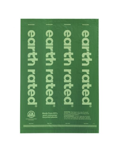 Earth Rated Poepzakjes Lavendel - Hondenpoepzakjes - 8 rol