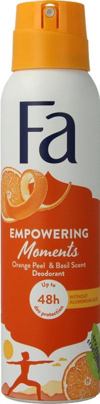 Fa - Empowering Moments - Deodorant - Sinaasappelschil en Basilicum - Vegan Formule