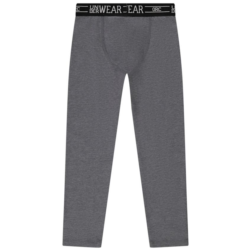 Lot de 2 caleçons longs unis pour garçon