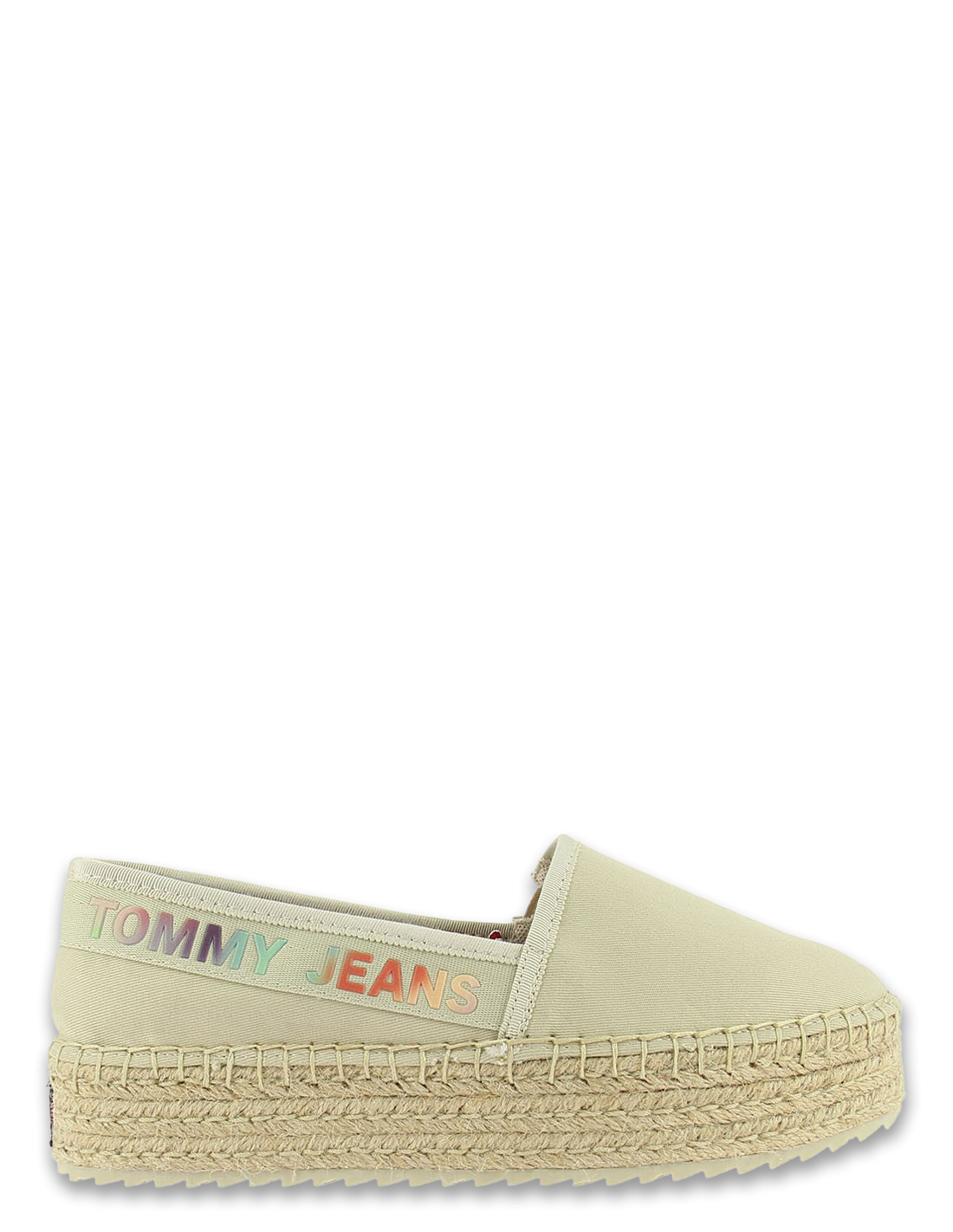 tommy hilfiger espadrilles femme tie dye branding esp, beige en corde