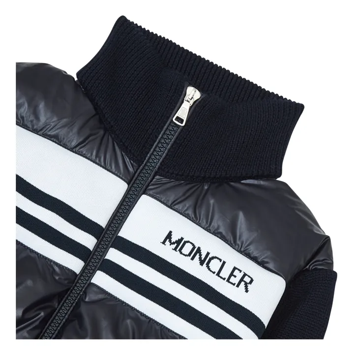 Moncler Cardigan Matelassé | Bleu nuit