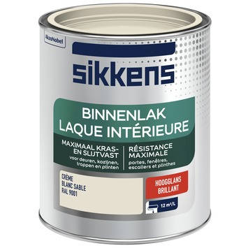 Sikkens binnenlak hoogglans RAL 9001 crème wit 750 ml